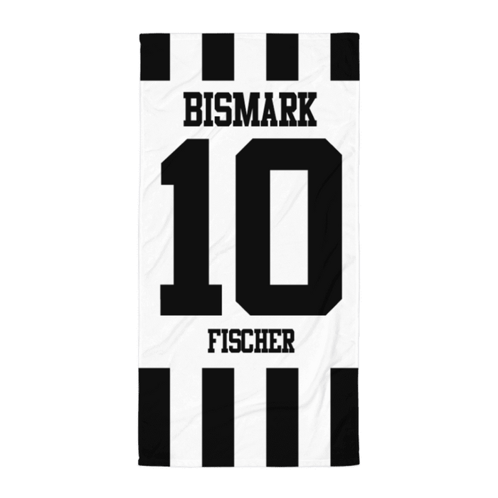 Handtuch "TuS Schwarz-Weiß Bismark #stripes"