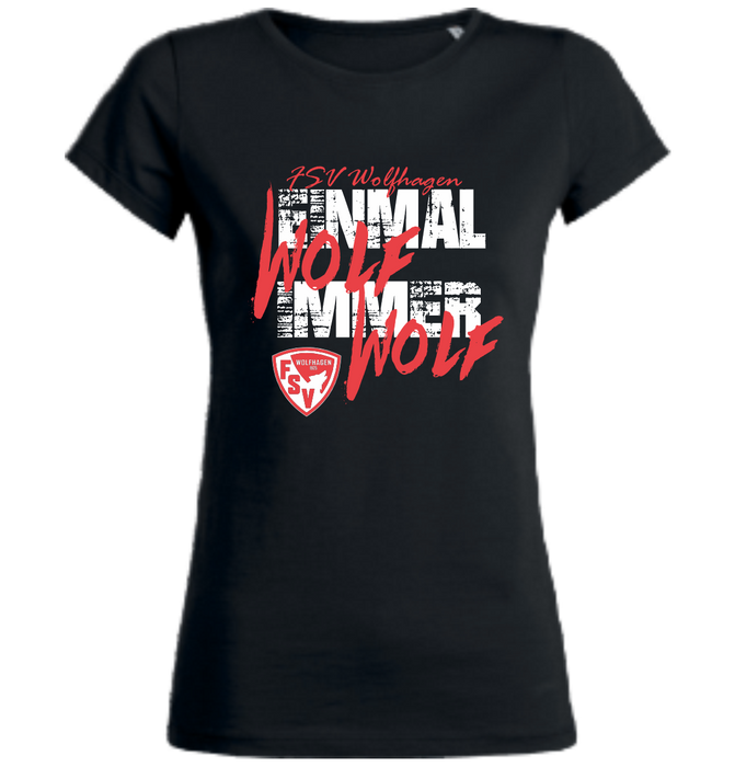 Women's T-Shirt "FSV Wolfhagen Einmal Wolf Immer Wolf"
