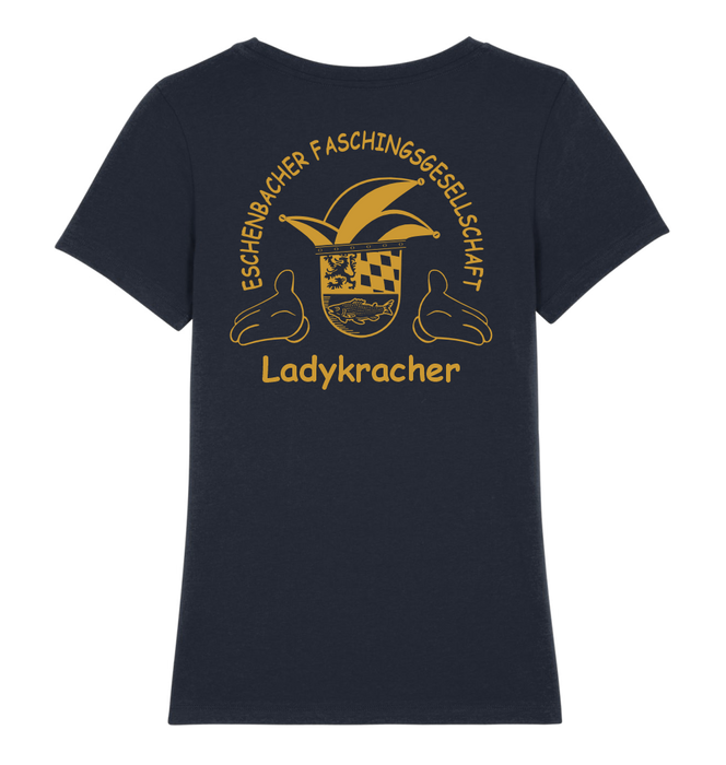 Women's T-Shirt "Eschenbacher Faschingsgesellschaft Ladykracher + Rückendruck"