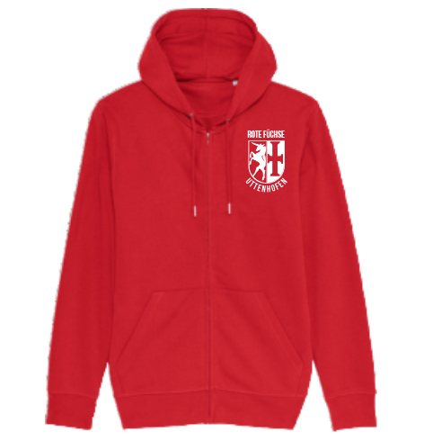 Zip-Hoodie "Rote Füchse Uttenhofen Logo1c"