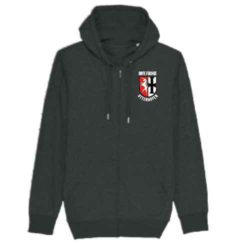 Zip-Hoodie "Rote Füchse Uttenhofen Logo4c"