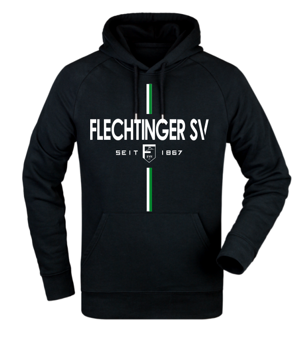 Hoodie "Flechtinger SV Revolution (weiß/grün)"