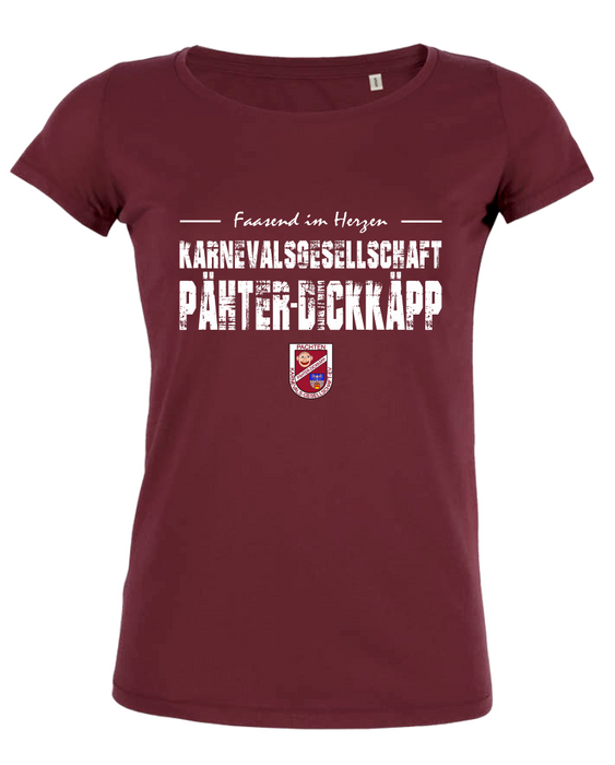 Women's T-Shirt "Pähter Dickäpp Faasend im Herzen"