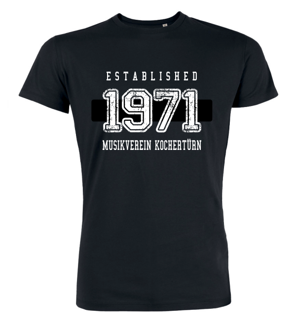 T-Shirt "MV Kochertürn Established Black & White"