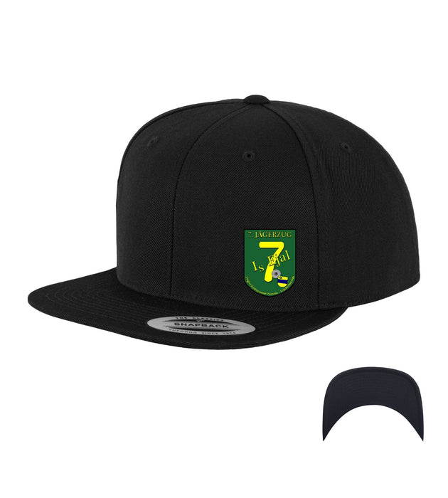 Straight Snapback Cap "7. Jägerzug Is Ejal #patchcap"