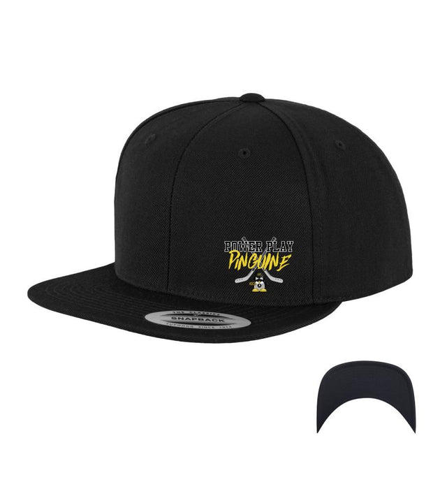 Straight Snapback Cap "Power Play Pinguine #patchcap"