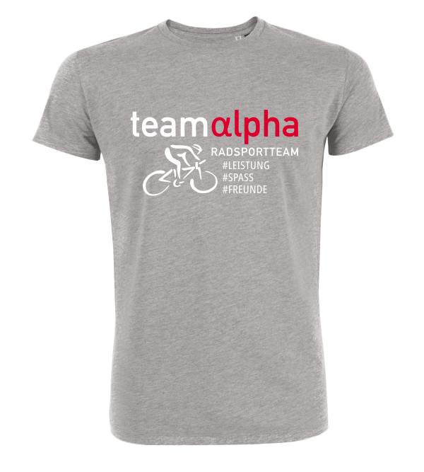 T-Shirt "team alpha - Radsportteam #eigenesdesign"