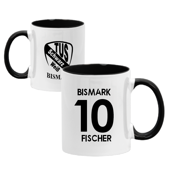 Vereinstasse - "TuS Schwarz-Weiß Bismark #trikotpott"